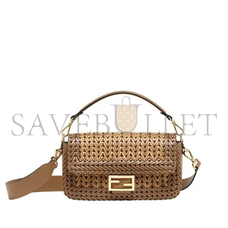 F**di nappa ff woven baguette brown (27*15*6.5cm)